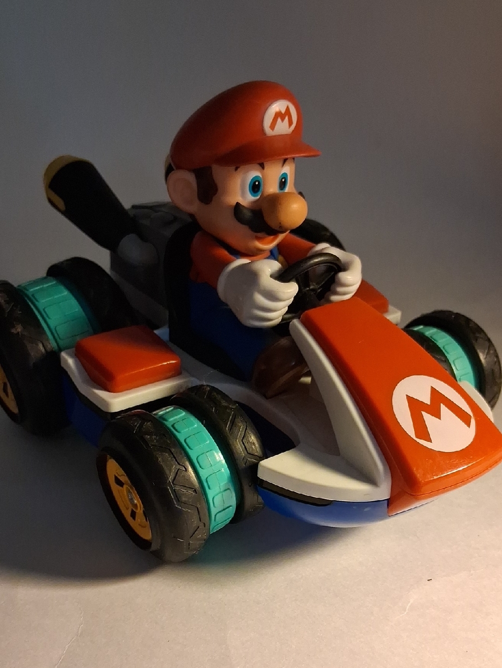 Mario Kart Red & Blue Racing Kart Toy - Official Character Figure